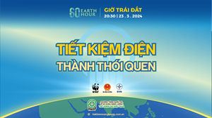 Việt Nam hưởng ứng Chiến dịch Giờ trái đất 2024: Tiếp tục lan toả thông điệp “Tiết kiệm điện - Thành thói quen” (01/03/2029)